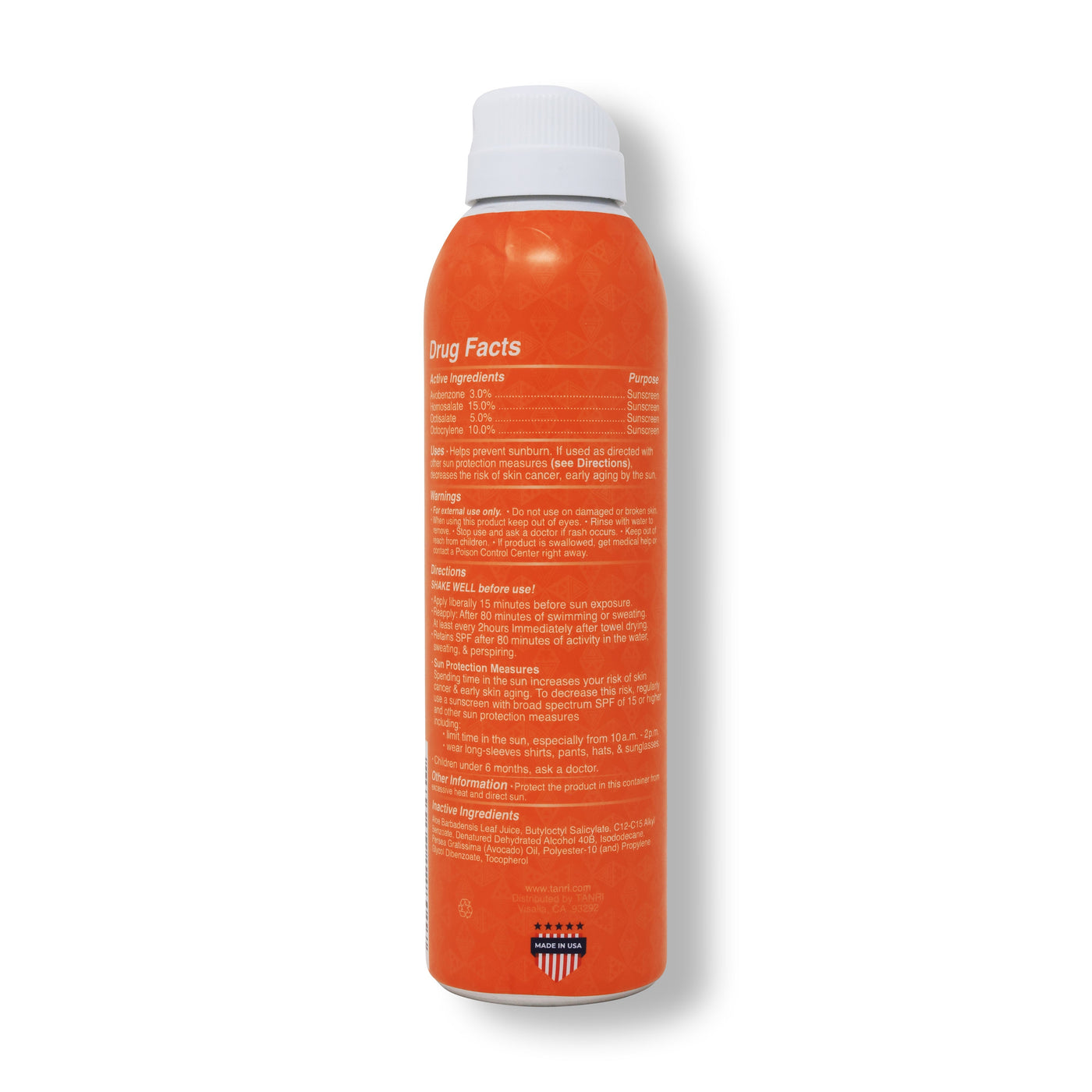 TANRI Active Sunscreen Spray SPF50+ 6oz 12ct-Sun Care-Tanri Outdoors